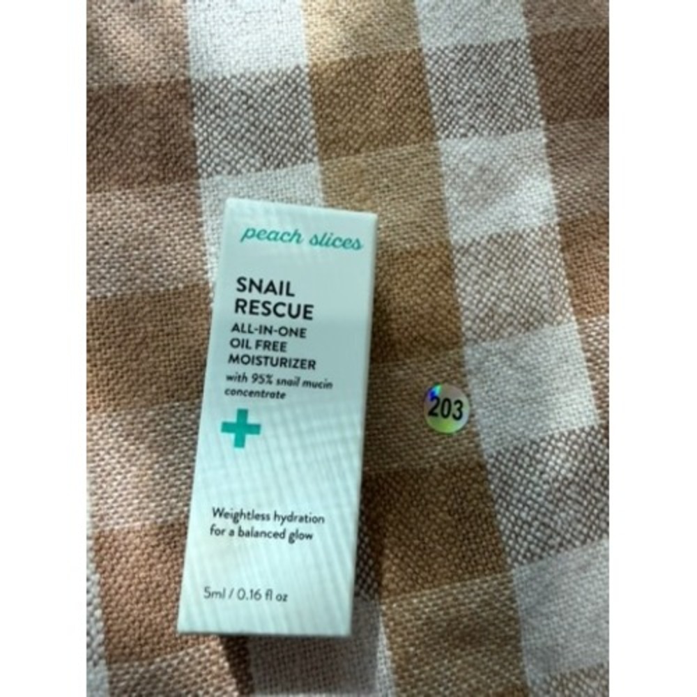 Peach Slices Snail Rescue All-In-One Oil Free Moisturizer  5ml Mini